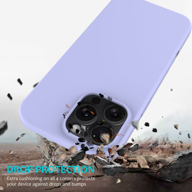 For iPhone 16 Pro Max Solid Color Silicone Phone Case(Purple) - More iPhone Cases by PMC TechLife | Online Shopping South Africa | PMC TechLife | Buy Now Pay Later Mobicred