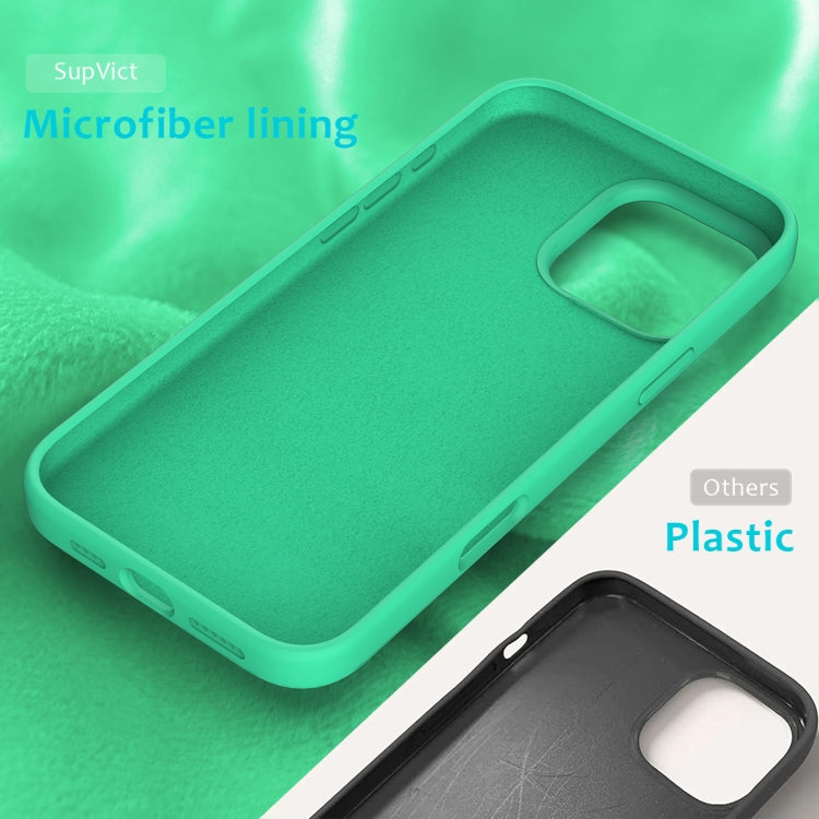 For iPhone 16 Pro Max Solid Color Silicone Phone Case(Green) - More iPhone Cases by PMC TechLife | Online Shopping South Africa | PMC TechLife | Buy Now Pay Later Mobicred