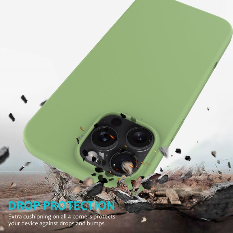 For iPhone 16 Pro Solid Color Silicone Phone Case(Mint Green) - More iPhone Cases by PMC TechLife | Online Shopping South Africa | PMC TechLife | Buy Now Pay Later Mobicred
