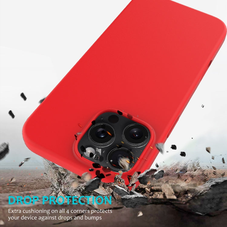 For iPhone 16 Pro Solid Color Silicone Phone Case(Red) - More iPhone Cases by PMC TechLife | Online Shopping South Africa | PMC TechLife | Buy Now Pay Later Mobicred