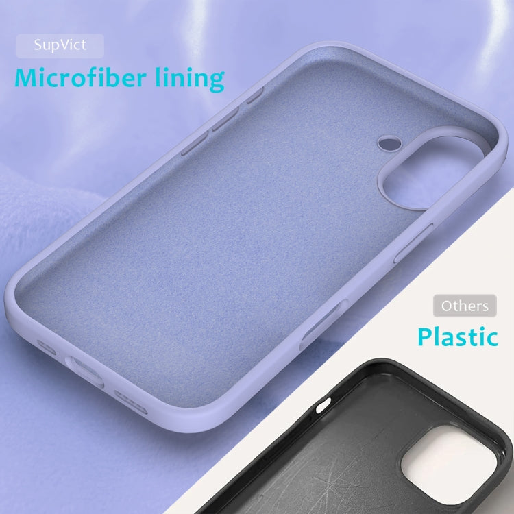 For iPhone 16 Plus Solid Color Silicone Phone Case(Purple) - More iPhone Cases by PMC TechLife | Online Shopping South Africa | PMC TechLife | Buy Now Pay Later Mobicred