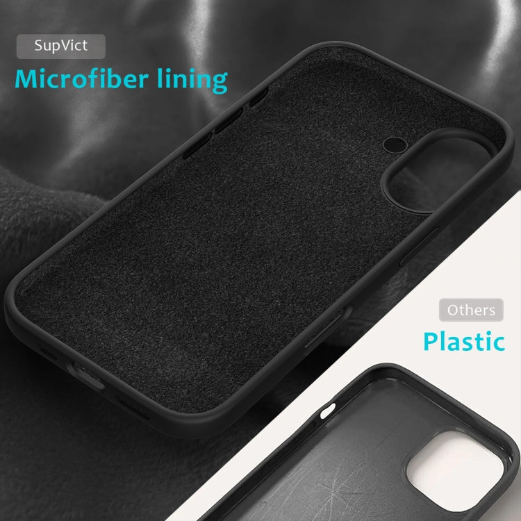 For iPhone 16 Plus Solid Color Silicone Phone Case(Black) - More iPhone Cases by PMC TechLife | Online Shopping South Africa | PMC TechLife | Buy Now Pay Later Mobicred