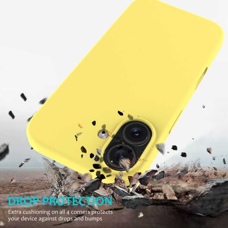 For iPhone 16 Plus Solid Color Silicone Phone Case(Lemon Yellow) - free shipping - PMC TechLife - Order now!