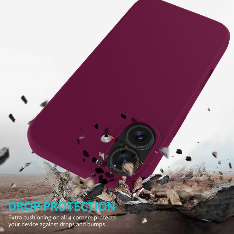 For iPhone 16 Plus Solid Color Silicone Phone Case(Violet) - More iPhone Cases by PMC TechLife | Online Shopping South Africa | PMC TechLife | Buy Now Pay Later Mobicred