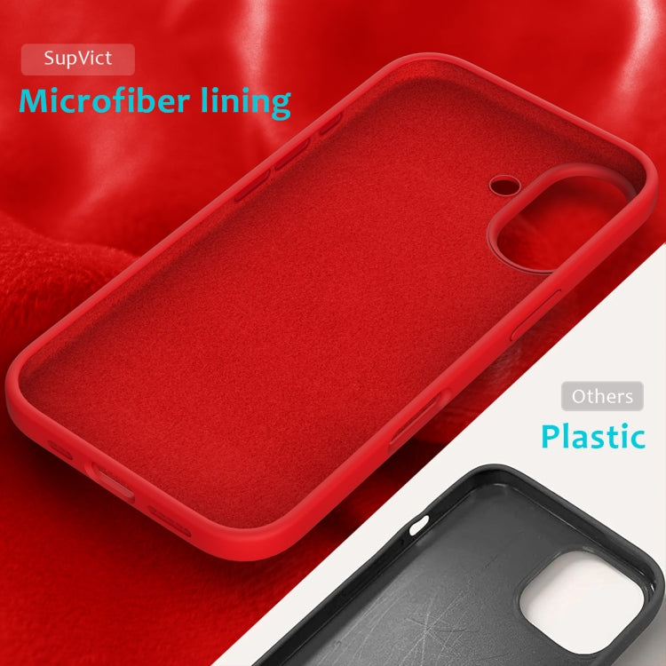 For iPhone 16 Solid Color Silicone Phone Case(Red) - More iPhone Cases by PMC TechLife | Online Shopping South Africa | PMC TechLife | Buy Now Pay Later Mobicred