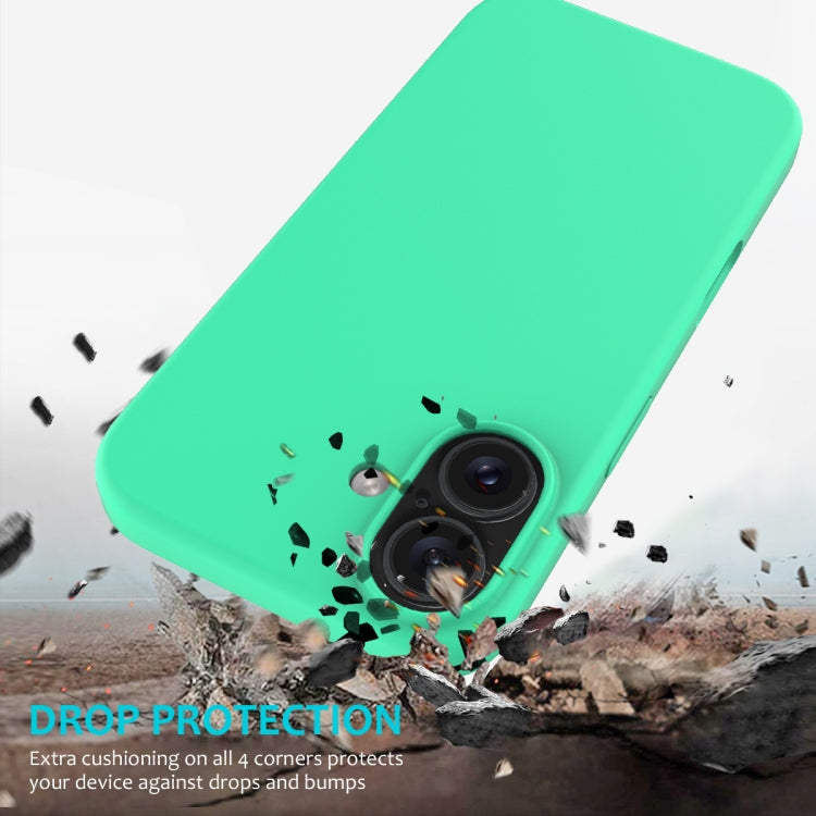 For iPhone 16 Solid Color Silicone Phone Case(Green) - More iPhone Cases by PMC TechLife | Online Shopping South Africa | PMC TechLife | Buy Now Pay Later Mobicred