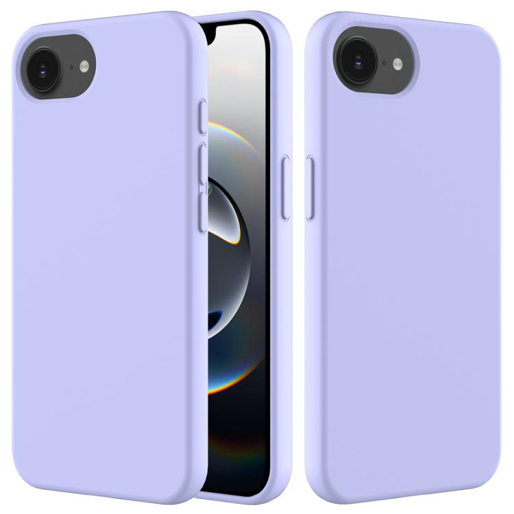 For iPhone 16e Solid Color Silicone Phone Case(Purple) - iPhone 16e Cases by PMC TechLife | Online Shopping South Africa | PMC TechLife | Buy Now Pay Later Mobicred