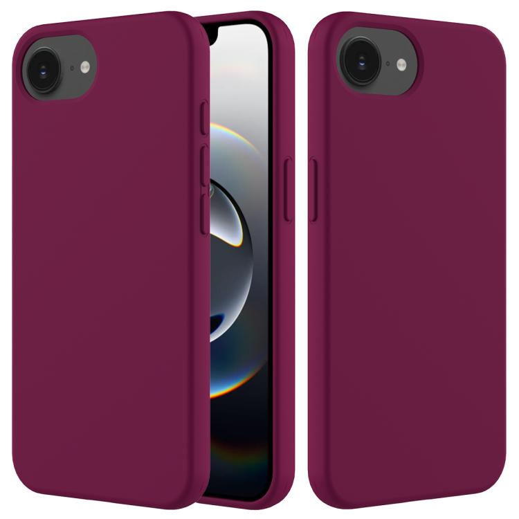 For iPhone 16e Solid Color Silicone Phone Case(Violet) - iPhone 16e Cases by PMC TechLife | Online Shopping South Africa | PMC TechLife | Buy Now Pay Later Mobicred