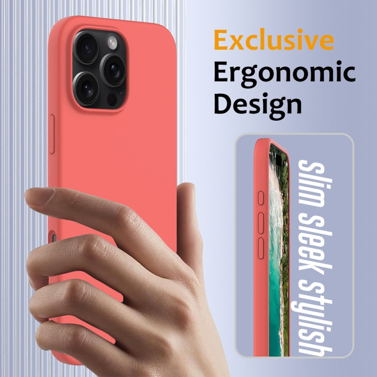 For iPhone 16 Pro Max Shockproof Silicone Magsafe Phone Case(Pink Orange) - iPhone 16 Pro Max Cases by PMC TechLife | Online Shopping South Africa | PMC TechLife | Buy Now Pay Later Mobicred