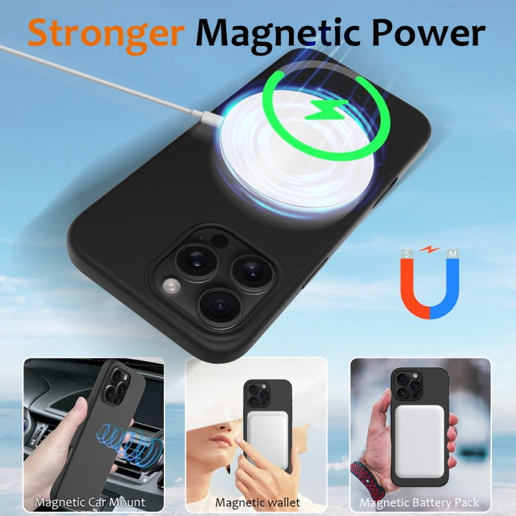 For iPhone 16 Pro Shockproof Silicone Magsafe Phone Case(Black) - iPhone 16 Pro Cases by PMC TechLife | Online Shopping South Africa | PMC TechLife | Buy Now Pay Later Mobicred