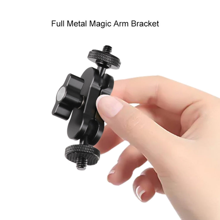 360 Pivot Magic Arm Mount 1/4 inch Ball Head Bracket(Black) - Camera Gimbal by PMC TechLife | Online Shopping South Africa | PMC TechLife