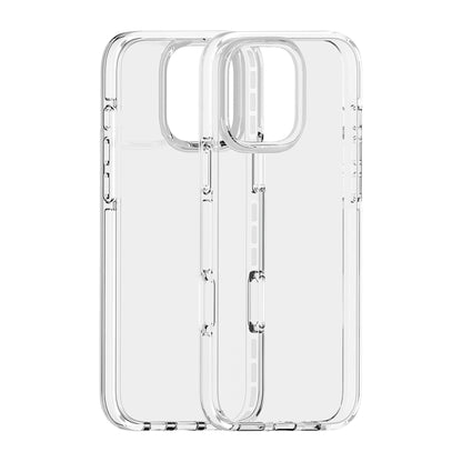 For iPhone 16 Pro Max Two-color Shockproof High Transparency TPU Phone Case(White) - iPhone 16 Pro Max Cases by PMC Jewellery | Online Shopping South Africa | PMC Jewellery | Buy Now Pay Later Mobicred