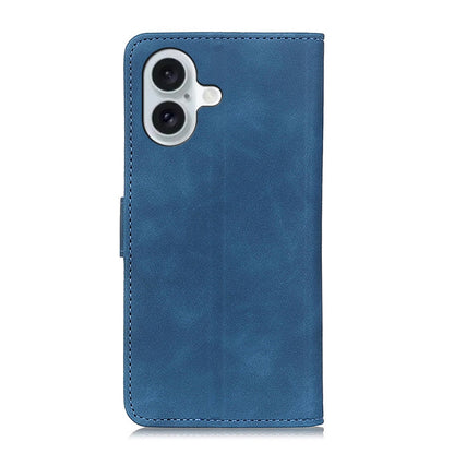 For iPhone 16 Plus KHAZNEH Retro Texture Leather Phone Case(Blue) - iPhone 16 Plus Cases by PMC Jewellery | Online Shopping South Africa | PMC Jewellery | Buy Now Pay Later Mobicred