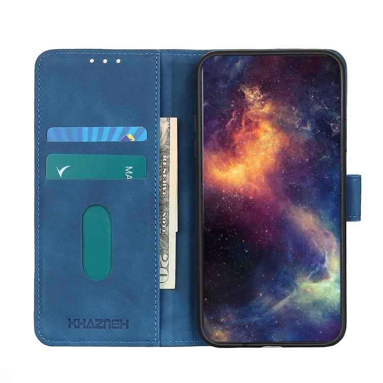 For iPhone 16 Pro KHAZNEH Retro Texture Leather Phone Case(Blue) - iPhone 16 Pro Cases by PMC TechLife | Online Shopping South Africa | PMC TechLife | Buy Now Pay Later Mobicred