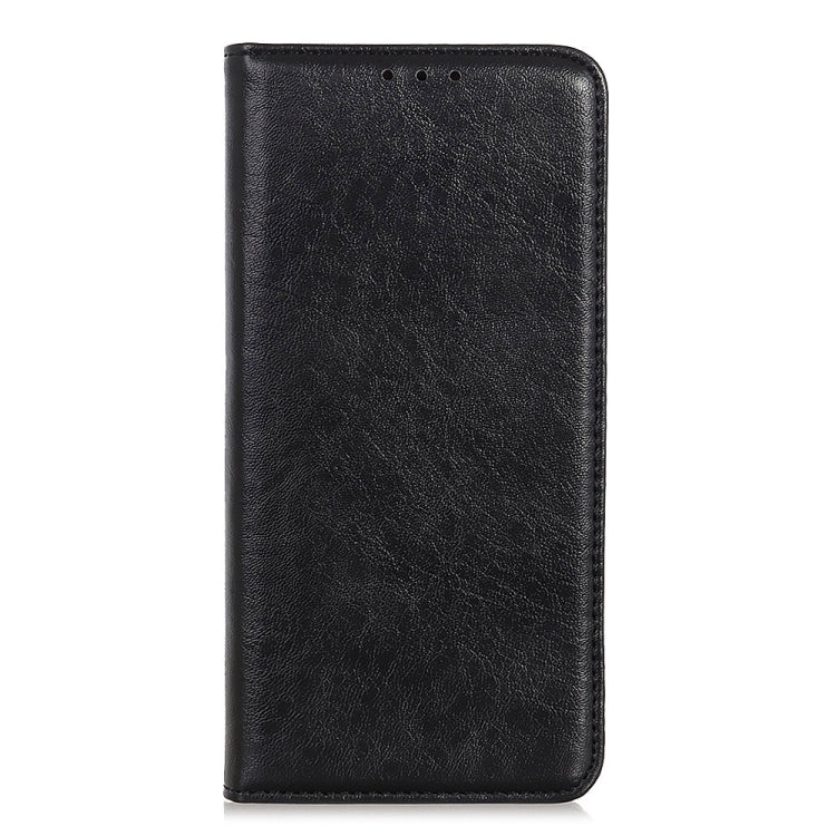 For iPhone 16 Pro Max Magnetic Crazy Horse Texture Horizontal Flip Leather Phone Case(Black) - iPhone 16 Pro Max Cases by PMC TechLife | Online Shopping South Africa | PMC TechLife | Buy Now Pay Later Mobicred