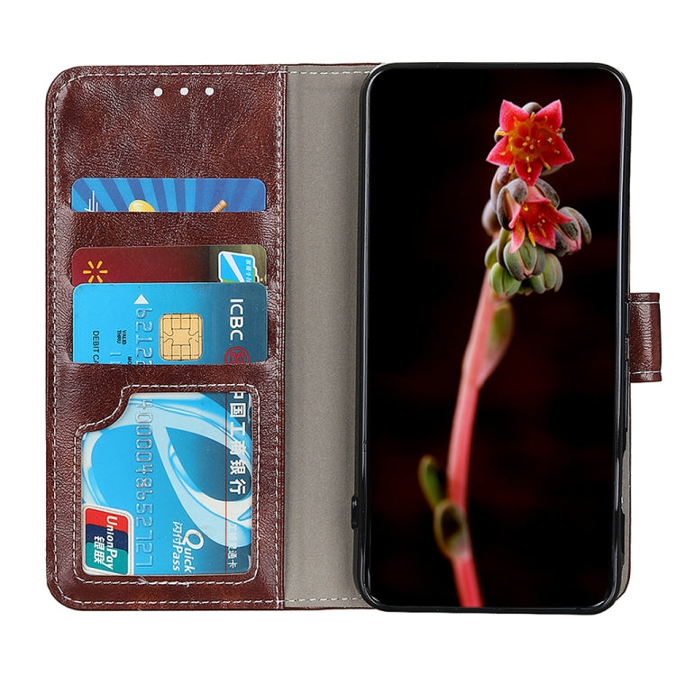 For iPhone 16 Pro Retro Crazy Horse Texture Horizontal Flip Leather Phone Case(Brown) - iPhone 16 Pro Cases by PMC Jewellery | Online Shopping South Africa | PMC Jewellery | Buy Now Pay Later Mobicred