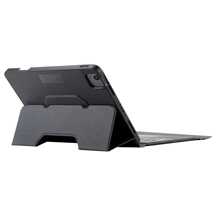 For iPad Pro 12.9 2022 / 2021 / 2020 Integrated Bluetooth Keyboard Leather Case with Backlight & Touchpad(Black) - For iPad Pro by PMC TechLife | Online Shopping South Africa | PMC TechLife