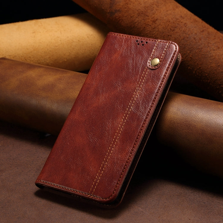 For vivo S18 Pro Oil Wax Crazy Horse Texture Leather Phone Case(Brown) - free shipping - PMC TechLife - Order now!