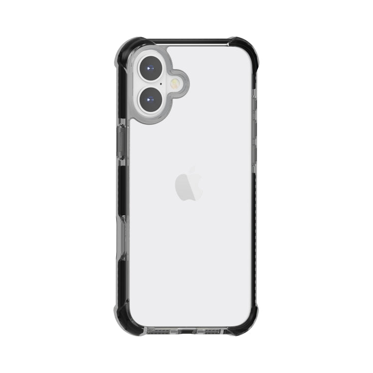 For iPhone 16 Plus Four-corner Shockproof TPU + Acrylic Phone Case(Black) - iPhone 16 Plus Cases by PMC Jewellery | Online Shopping South Africa | PMC Jewellery | Buy Now Pay Later Mobicred