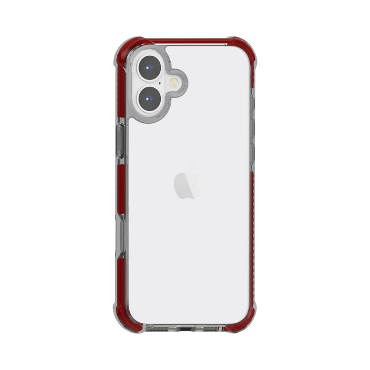 For iPhone 16 Four-corner Shockproof TPU + Acrylic Phone Case(Brown) - iPhone 16 Cases by PMC TechLife | Online Shopping South Africa | PMC TechLife | Buy Now Pay Later Mobicred