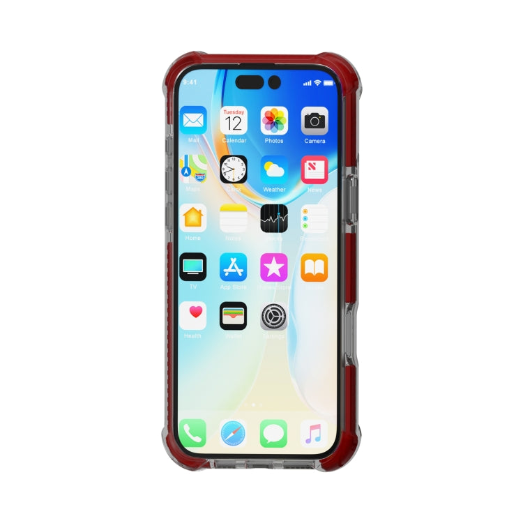 For iPhone 16 Four-corner Shockproof TPU + Acrylic Phone Case(Brown) - iPhone 16 Cases by PMC TechLife | Online Shopping South Africa | PMC TechLife | Buy Now Pay Later Mobicred