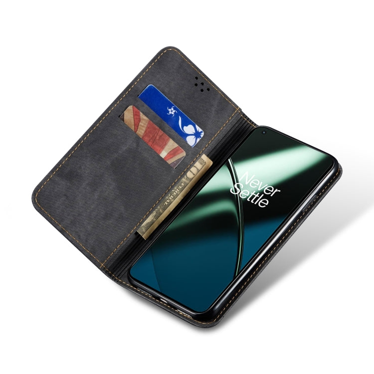 For Xiaomi 13 Lite / Civi 2 Denim Texture Flip Leather Phone Case(Black) - 13 Lite Cases by PMC TechLife | Online Shopping South Africa | PMC TechLife | Buy Now Pay Later Mobicred