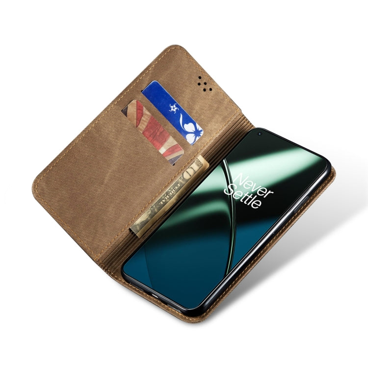 For Honor 90 Pro Denim Texture Flip Leather Phone Case(Khaki) - free shipping - PMC TechLife - Order now!