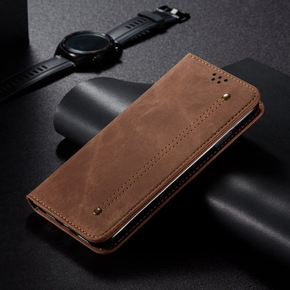 For Honor Play 8T 5G / X7b Denim Texture Flip Leather Phone Case(Brown) - Honor Cases by PMC Jewellery | Online Shopping South Africa | PMC Jewellery | Buy Now Pay Later Mobicred