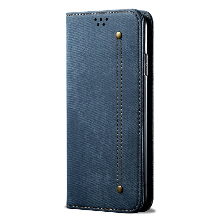 For Honor Play 8T 5G / X7b Denim Texture Flip Leather Phone Case(Blue) - Honor Cases by PMC Jewellery | Online Shopping South Africa | PMC Jewellery | Buy Now Pay Later Mobicred