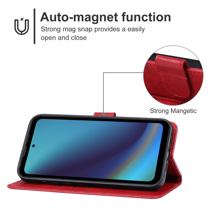 For DOOGEE V20 Pro Leather Phone Case(Red) - Doogee Cases by PMC Jewellery | Online Shopping South Africa | PMC Jewellery | Buy Now Pay Later Mobicred