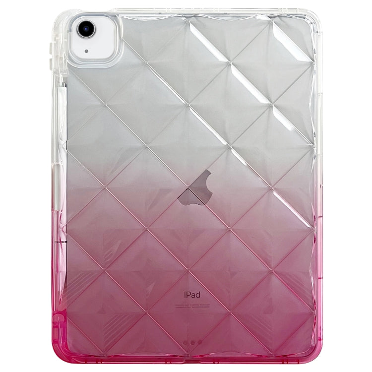 For iPad Air 11 2024 / iPad Pro 11 Gradient Diamond Plaid TPU Tablet Case(Gradient Pink) - iPad Pro 11 (2022/2021) Cases by PMC Jewellery | Online Shopping South Africa | PMC Jewellery | Buy Now Pay Later Mobicred