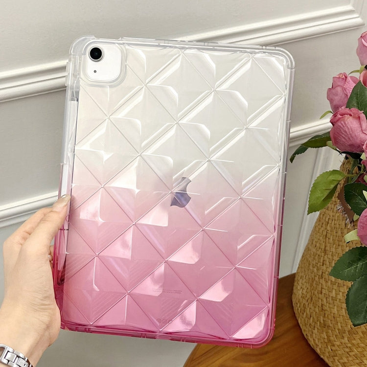 For iPad Air 11 2024 / iPad Pro 11 Gradient Diamond Plaid TPU Tablet Case(Gradient Pink) - iPad Pro 11 (2022/2021) Cases by PMC Jewellery | Online Shopping South Africa | PMC Jewellery | Buy Now Pay Later Mobicred