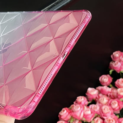 For iPad Air 11 2024 / iPad Pro 11 Gradient Diamond Plaid TPU Tablet Case(Gradient Pink) - iPad Pro 11 (2022/2021) Cases by PMC Jewellery | Online Shopping South Africa | PMC Jewellery | Buy Now Pay Later Mobicred