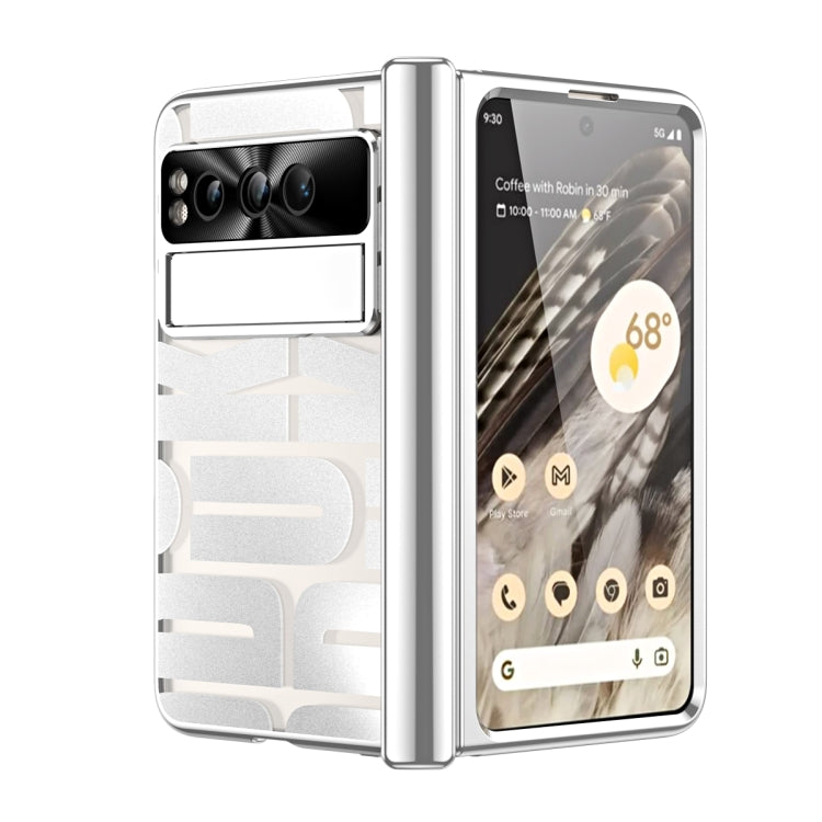 For Google Pixel Fold Integrated Electroplating Folding Phone Case(Silver) - Google Cases by PMC TechLife | Online Shopping South Africa | PMC TechLife | Buy Now Pay Later Mobicred