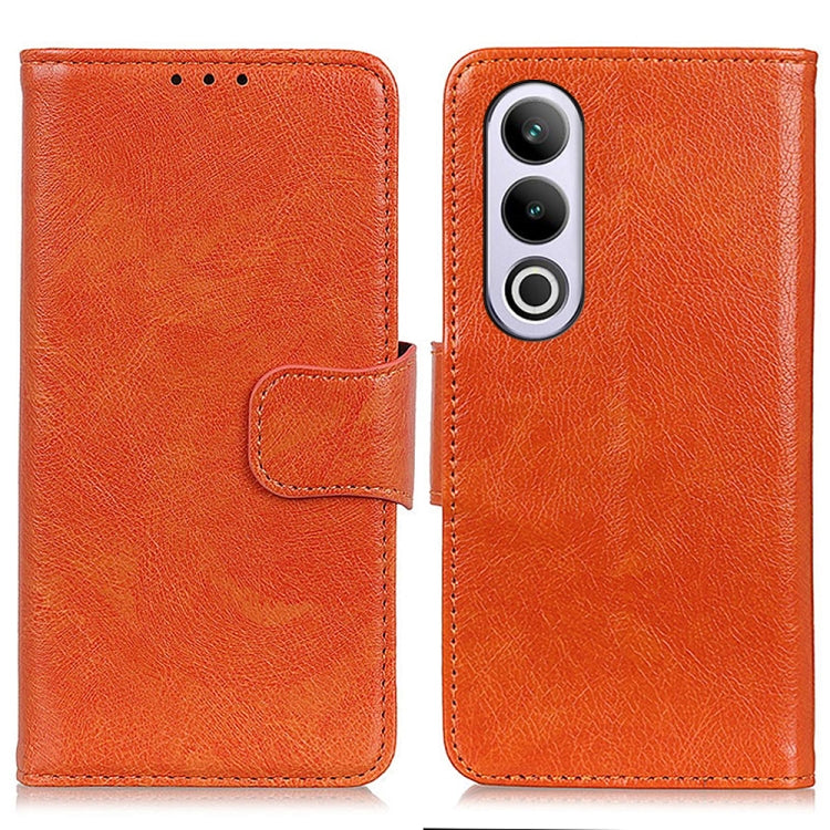 For OnePlus Nord 4E Global Nappa Texture Leather Phone Case(Orange) - OnePlus Cases by PMC TechLife | Online Shopping South Africa | PMC TechLife | Buy Now Pay Later Mobicred