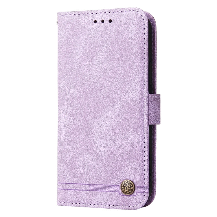 For Google Pixel 9 Pro Skin Feel Life Tree Metal Button Leather Phone Case(Purple) - Google Cases by PMC TechLife | Online Shopping South Africa | PMC TechLife | Buy Now Pay Later Mobicred