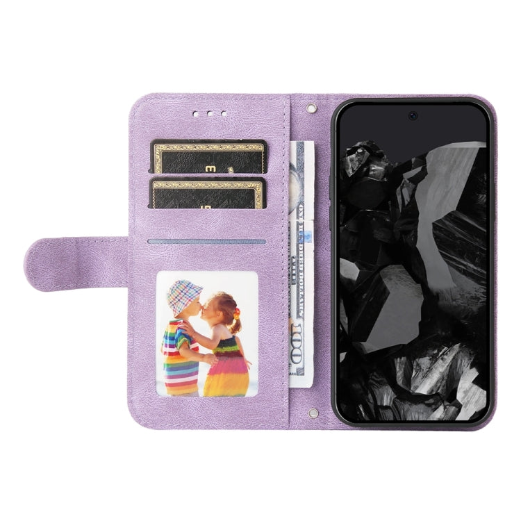 For Google Pixel 9 Pro Skin Feel Life Tree Metal Button Leather Phone Case(Purple) - Google Cases by PMC TechLife | Online Shopping South Africa | PMC TechLife | Buy Now Pay Later Mobicred