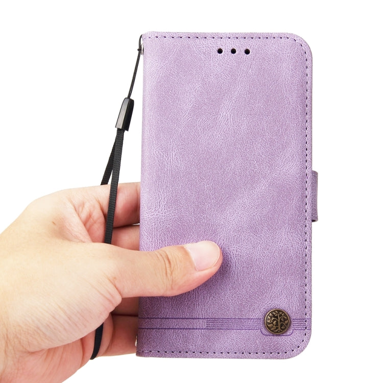 For Google Pixel 9 Pro Skin Feel Life Tree Metal Button Leather Phone Case(Purple) - Google Cases by PMC TechLife | Online Shopping South Africa | PMC TechLife | Buy Now Pay Later Mobicred