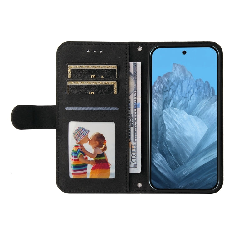 For Google Pixel 9 Skin Feel Life Tree Metal Button Leather Phone Case(Black) - Google Cases by PMC TechLife | Online Shopping South Africa | PMC TechLife | Buy Now Pay Later Mobicred