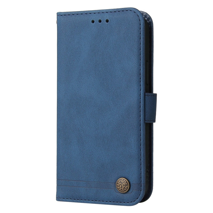 For Google Pixel 9 Skin Feel Life Tree Metal Button Leather Phone Case(Blue) - Google Cases by PMC TechLife | Online Shopping South Africa | PMC TechLife | Buy Now Pay Later Mobicred
