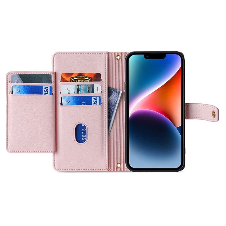 For Infinix Note 40 Pro 5G Sheep Texture Cross-body Zipper Wallet Leather Phone Case(Pink) - Infinix Cases by PMC TechLife | Online Shopping South Africa | PMC TechLife | Buy Now Pay Later Mobicred