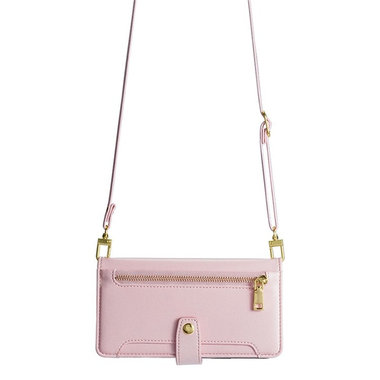 For Infinix Note 40 5G Sheep Texture Cross-body Zipper Wallet Leather Phone Case(Pink) - Infinix Cases by PMC TechLife | Online Shopping South Africa | PMC TechLife | Buy Now Pay Later Mobicred
