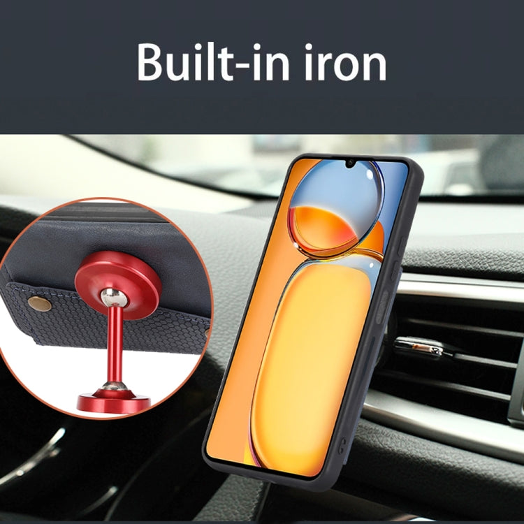 For Xiaomi Redmi 13C 4G / Poco C65 Double Buckle Card Slots Magnetic Phone Case(Red) - 13C Cases by PMC TechLife | Online Shopping South Africa | PMC TechLife | Buy Now Pay Later Mobicred