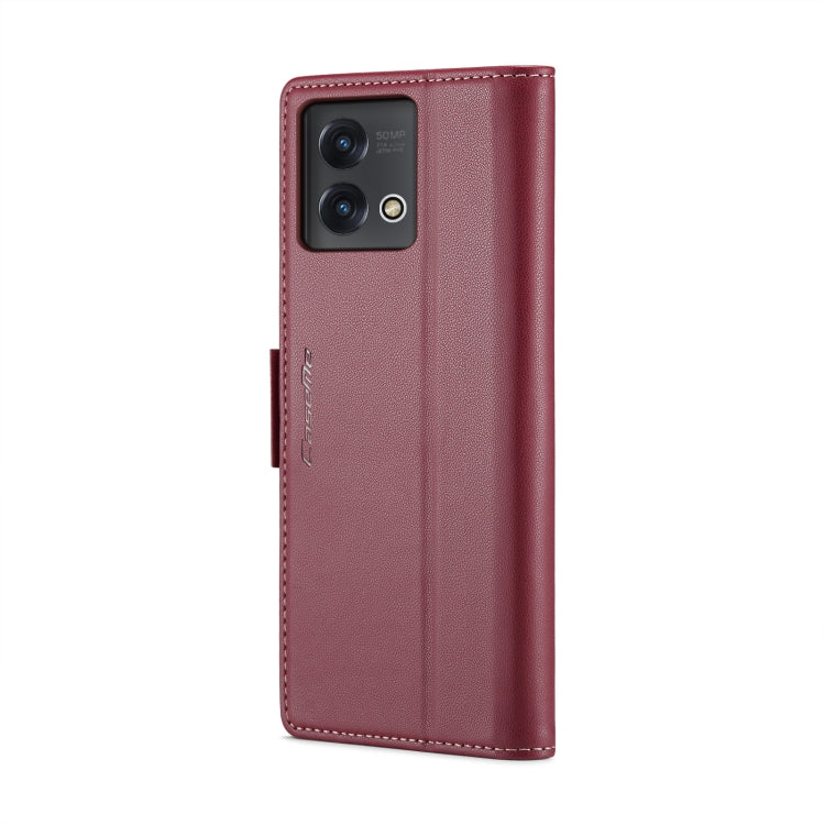 For Motorola Moto G Stylus 5G 2023 CaseMe 023 Butterfly Buckle Litchi Texture RFID Anti-theft Leather Phone Case(Wine Red) - Motorola Cases by CaseMe | Online Shopping South Africa | PMC Jewellery | Buy Now Pay Later Mobicred