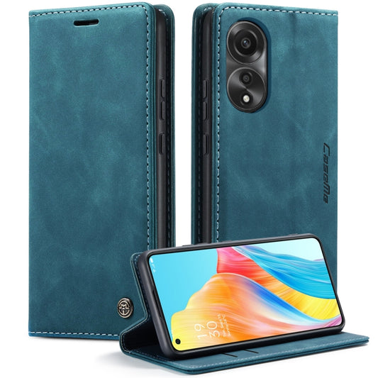 For OPPO A78 4G CaseMe 013 Multifunctional Horizontal Flip Leather Phone Case(Blue) - OPPO Cases by CaseMe | Online Shopping South Africa | PMC Jewellery | Buy Now Pay Later Mobicred