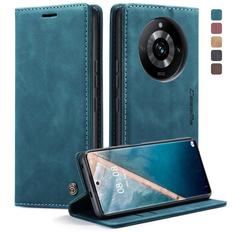 For Realme 11 Pro／Realme 11 Pro+ CaseMe 013 Multifunctional Horizontal Flip Leather Phone Case(Blue) - free shipping - PMC Jewellery - Order now!