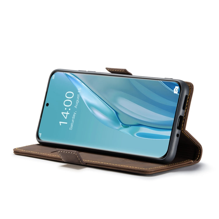 For Huawei P60 Art CaseMe 013 Multifunctional Horizontal Flip Leather Phone Case(Coffee) - Huawei Cases by CaseMe | Online Shopping South Africa | PMC Jewellery | Buy Now Pay Later Mobicred