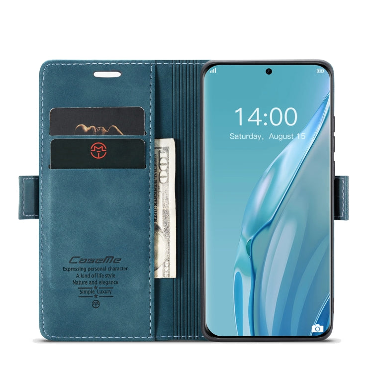 For Huawei P60 Art CaseMe 013 Multifunctional Horizontal Flip Leather Phone Case(Blue) - Huawei Cases by CaseMe | Online Shopping South Africa | PMC Jewellery | Buy Now Pay Later Mobicred