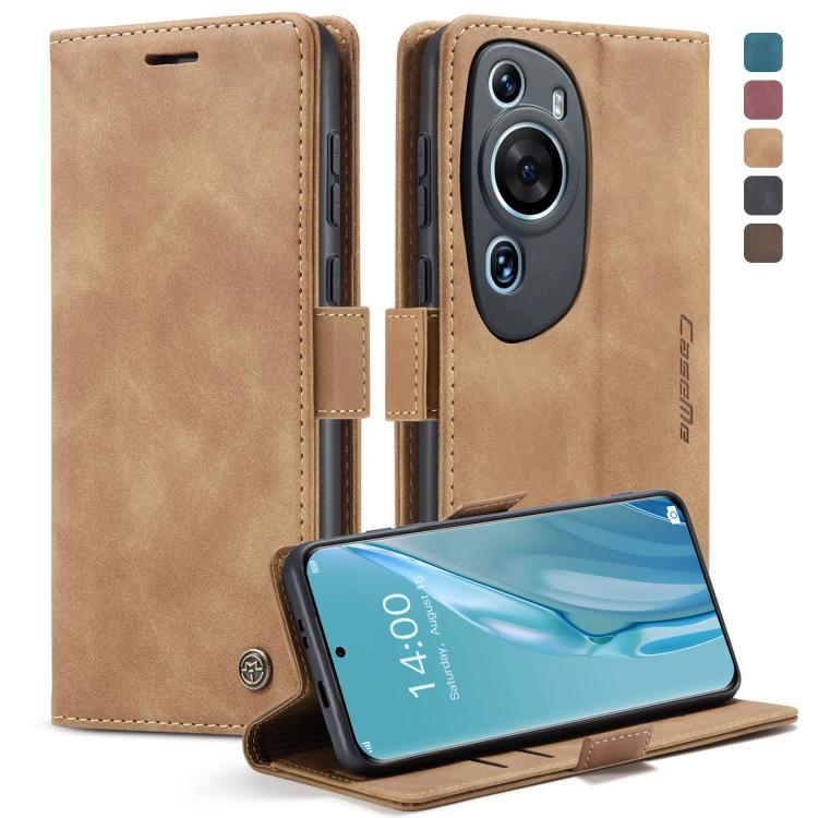 For Huawei P60 Art CaseMe 013 Multifunctional Horizontal Flip Leather Phone Case(Brown) - free shipping - PMC Jewellery - Order now!