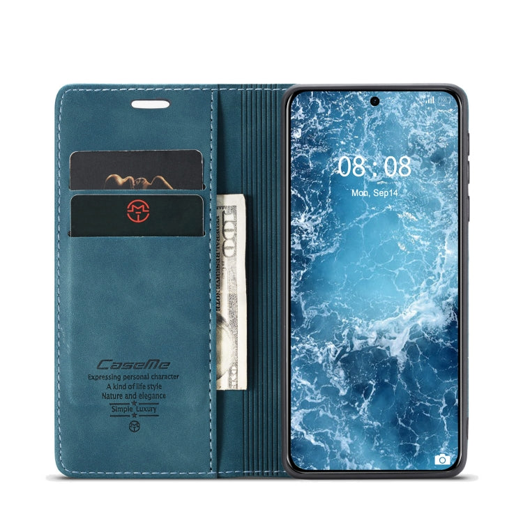 For Huawei Mate 60 CaseMe 013 Multifunctional Horizontal Flip Leather Phone Case(Blue) - free shipping - PMC Jewellery - Order now!